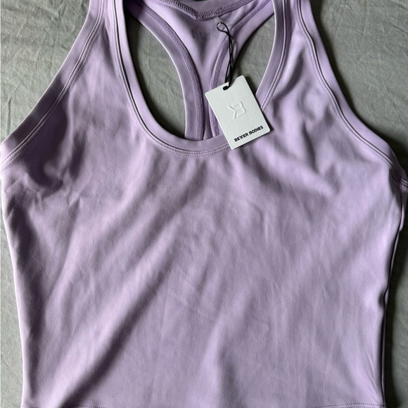 BETTER BODIES CORE CROP T-BACK COOL PURPLE SIZE LARGE - Picture 14 of 14
